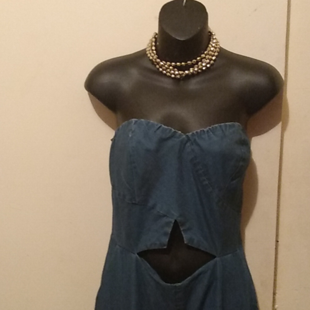 Threadstory-Ladies Denim Jumpsuit